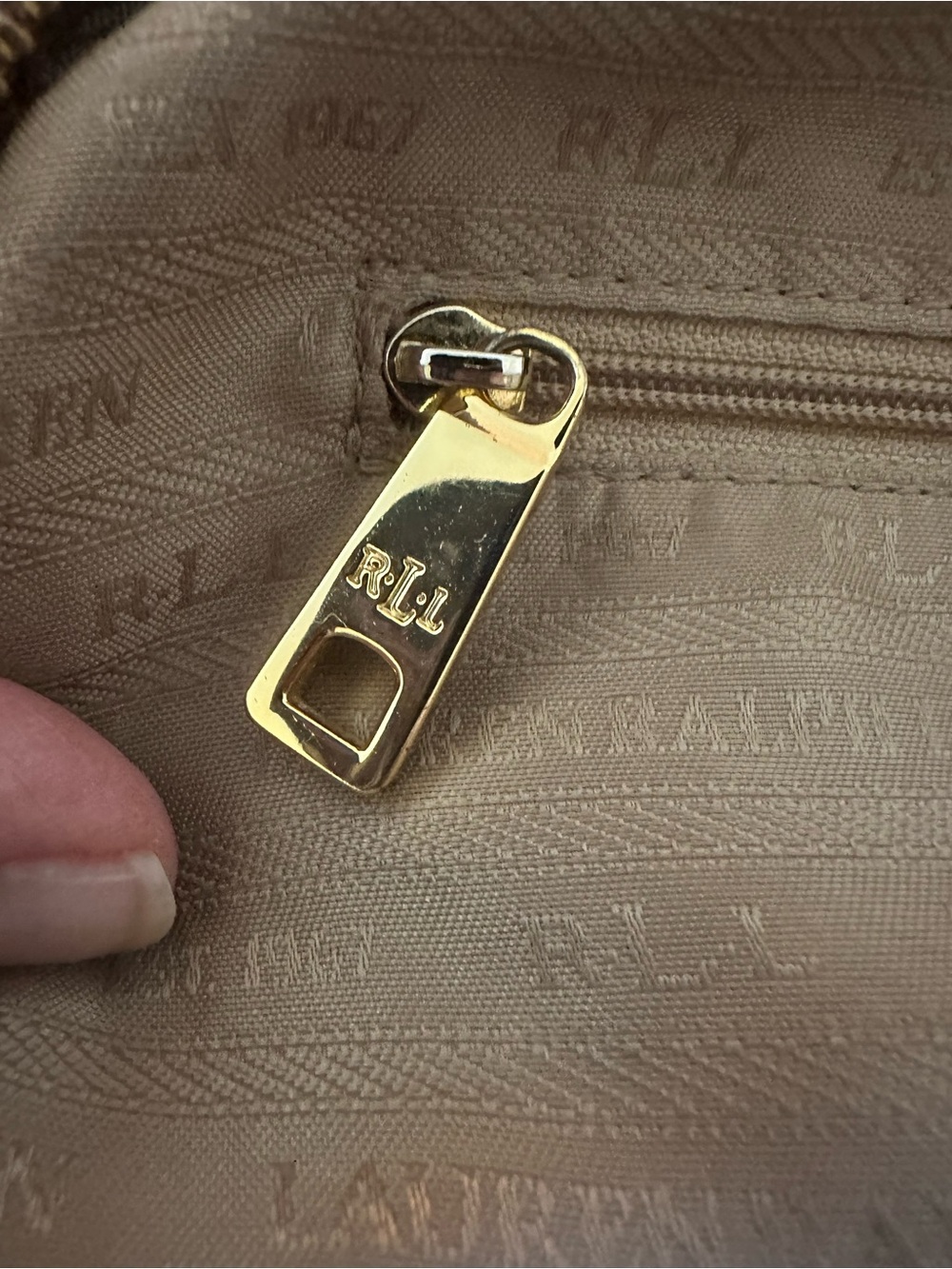 Lauren Ralph Lauren Large Chestnut Brown Luxury Leather Tote | Gold Hardware - Picture 7 of 16
